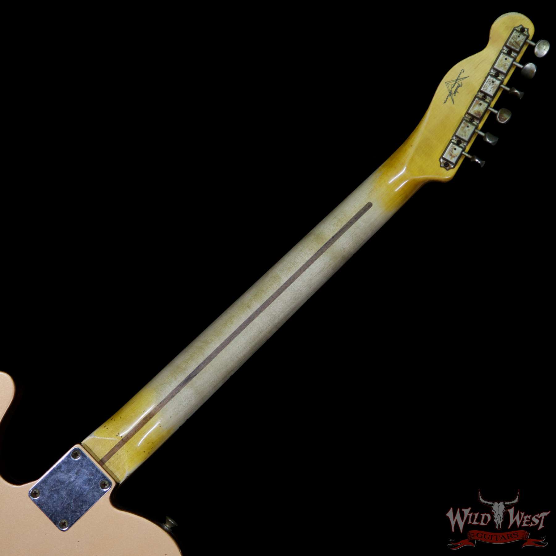 fender-52tele-hurel-cpr-r13312-bnb__wwg.jpg Fender Custom Shop 1952 Telecaster Heavy Relic Maple Streamlined U Neck Copper - Image 11