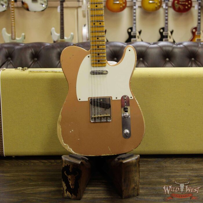 Fender Custom Shop 1952 Telecaster Heavy Relic Maple Streamlined U Neck Copper - Image 13