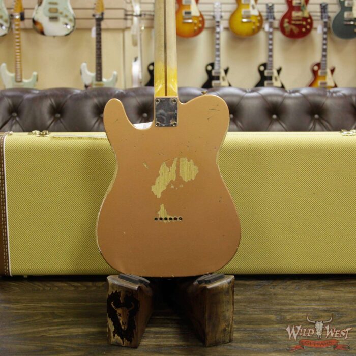 Fender Custom Shop 1952 Telecaster Heavy Relic Maple Streamlined U Neck Copper - Image 15
