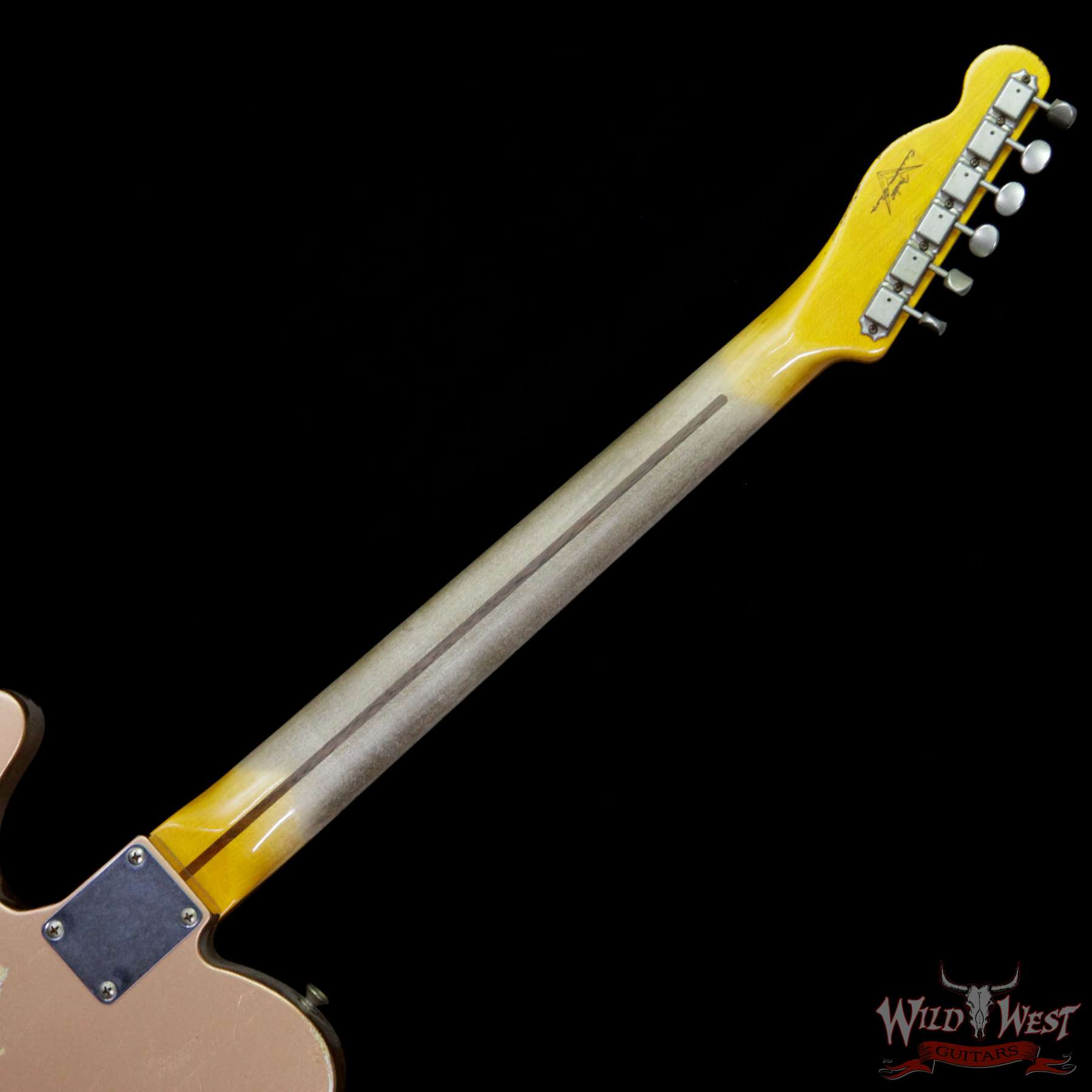 fender-52tele-relic-cpr-r13617-bnb__wwg.jpg Fender Custom Shop 1952 Telecaster Heavy Relic Copper Streamlined U Neck - Image 11