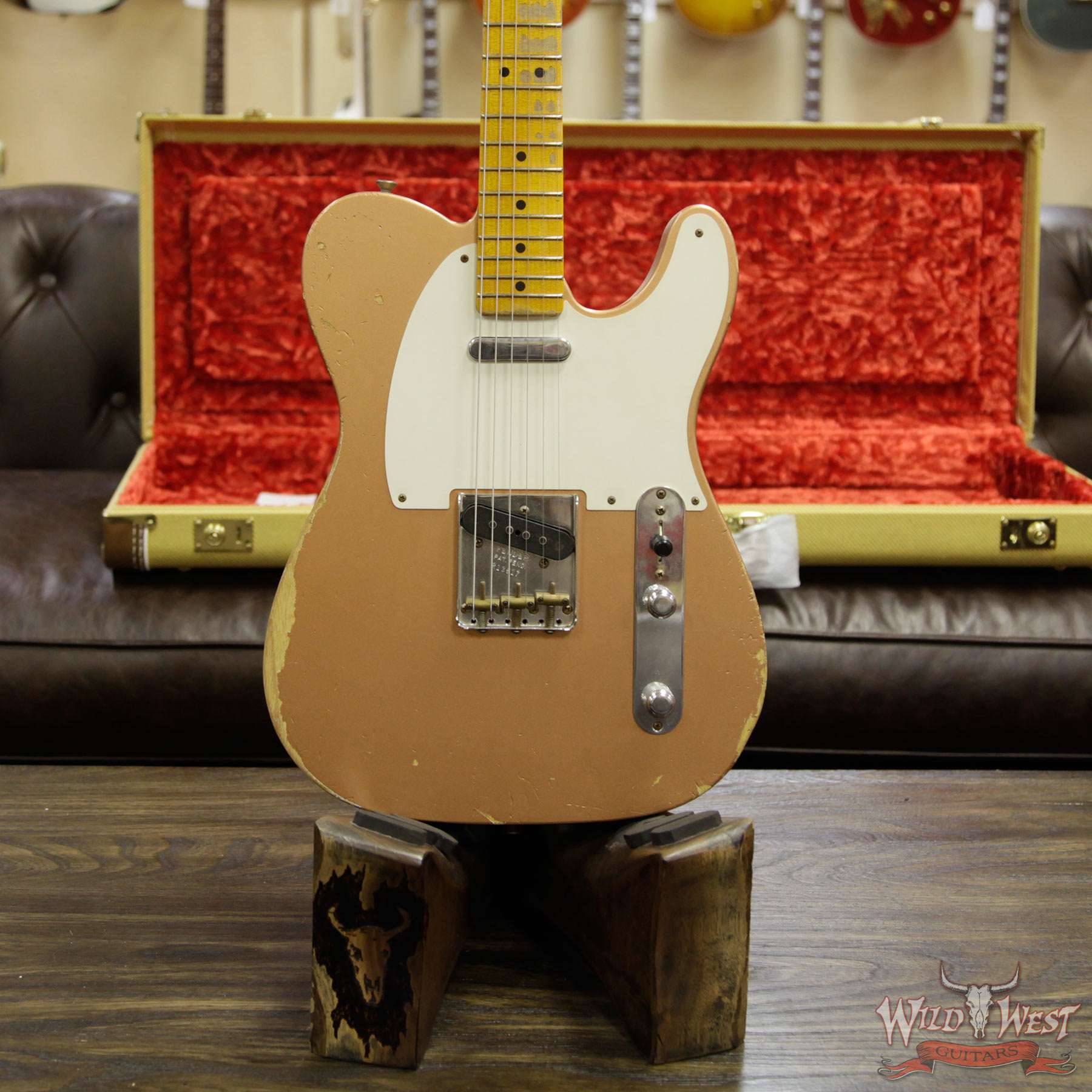 fender-52tele-relic-cpr-r13617-d1__wwg.jpg Fender Custom Shop 1952 Telecaster Heavy Relic Copper Streamlined U Neck - Image 13