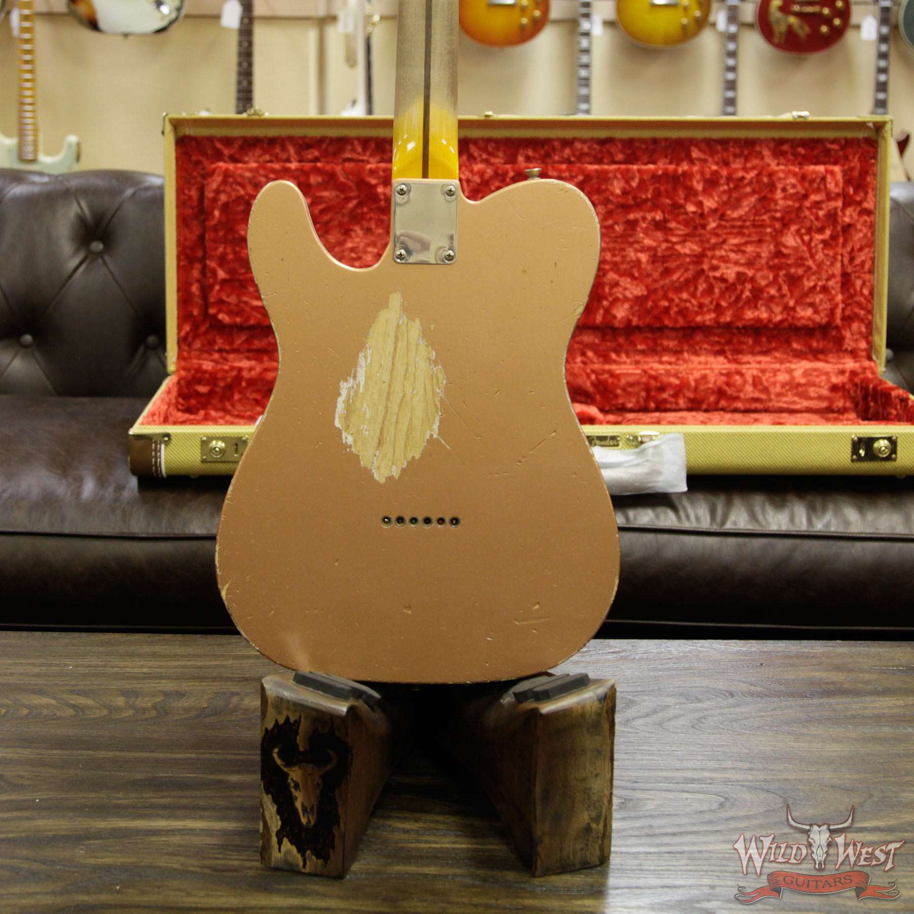 fender-52tele-relic-cpr-r13617-d3__wwg.jpg Fender Custom Shop 1952 Telecaster Heavy Relic Copper Streamlined U Neck - Image 15