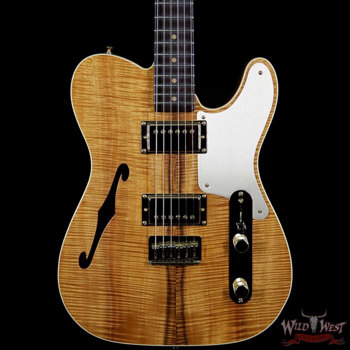 Fender Custom Shop Dennis Galuszka Masterbuilt Artisan Thinline Telecaster HH AAAA Flame Koa Top - Image 3