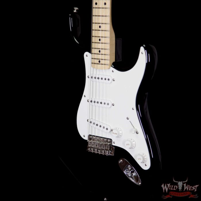 Fender USA American Vintage `56 1956 Stratocaster Maple Neck & Fretboard Black V1738678 - Image 3