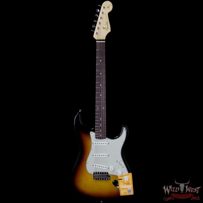 Fender USA American Vintage `59 Stratocaster Rosewood Fretboard 3 Tone Sunburst V1743617 - Image 5