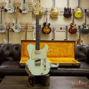 Fender Custom Shop Super Faded Aged 60s Telecaster Custom HS Flame Neck Heavy Relic Surf Green - Image 10