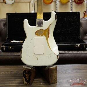 Fender Custom Shop White Lightning Stratocaster Heavy Relic Floyd Rose HSS 21 Rosewood Board 3 Tone Sunburst - Image 15