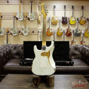 Fender Custom Shop White Lightning Stratocaster Heavy Relic Floyd Rose HSS 21 Rosewood Board 3 Tone Sunburst - Image 14