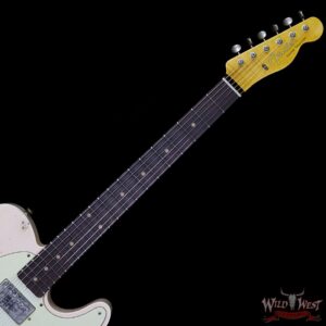 Fender Custom Shop Super Faded Aged 60s Telecaster Custom HS Flame Neck Heavy Relic Shell Pink - Image 9