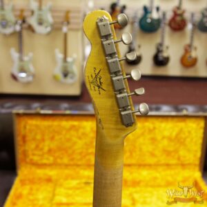 Fender Custom Shop Super Faded Aged 60s Telecaster Custom HS Flame Neck Heavy Relic Shell Pink - Image 10