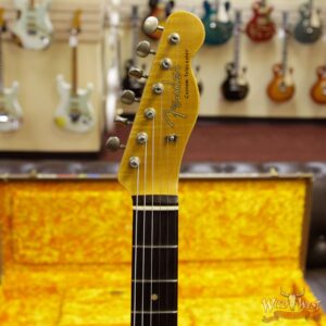 Fender Custom Shop Super Faded Aged 60s Telecaster Custom HS Flame Neck Heavy Relic Shell Pink - Image 8