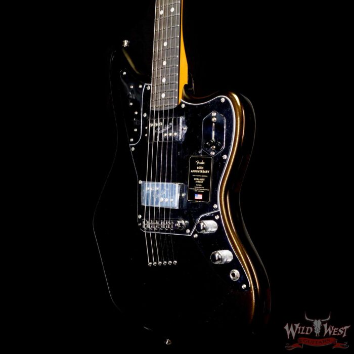 Fender 60th Anniversary Ultra Luxe Jaguar Ebony Fingerboard Texas Tea - Image 2