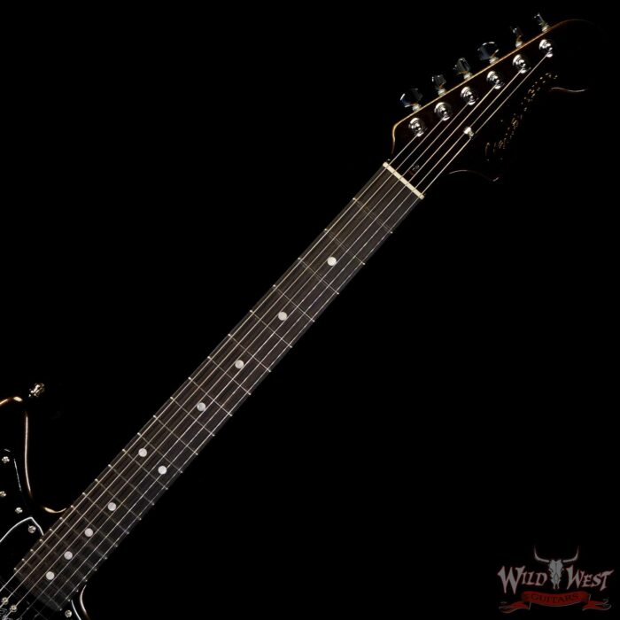 Fender 60th Anniversary Ultra Luxe Jaguar Ebony Fingerboard Texas Tea - Image 4