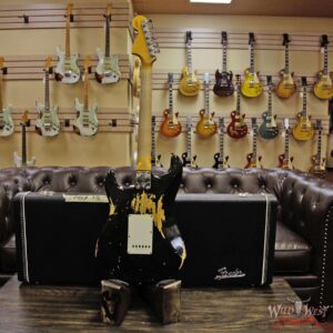 Fender Custom Shop 1969 Stratocaster Heavy Relic Maple Neck Fat Head Black - Image 14
