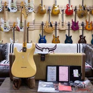 Fender Custom Shop Limited Edition 70th Anniversary 1954 Stratocaster Hardtail Relic Nocaster Blonde with Black Pickguard & Gold Hardware 6.50 LBS - Image 9
