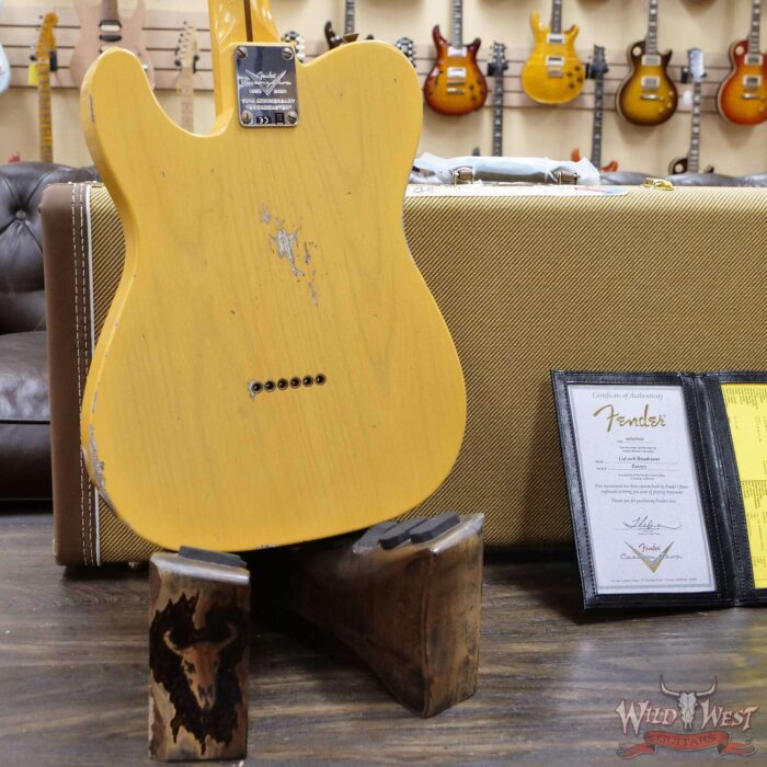 Fender Custom Shop Limited Edition 70th Anniversary Broadcaster (Telecaster) Relic Nocaster Blonde R107373 - Image 11