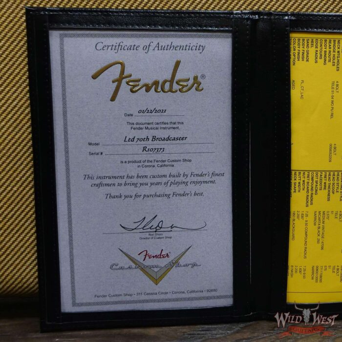 Fender Custom Shop Limited Edition 70th Anniversary Broadcaster (Telecaster) Relic Nocaster Blonde R107373 - Image 12