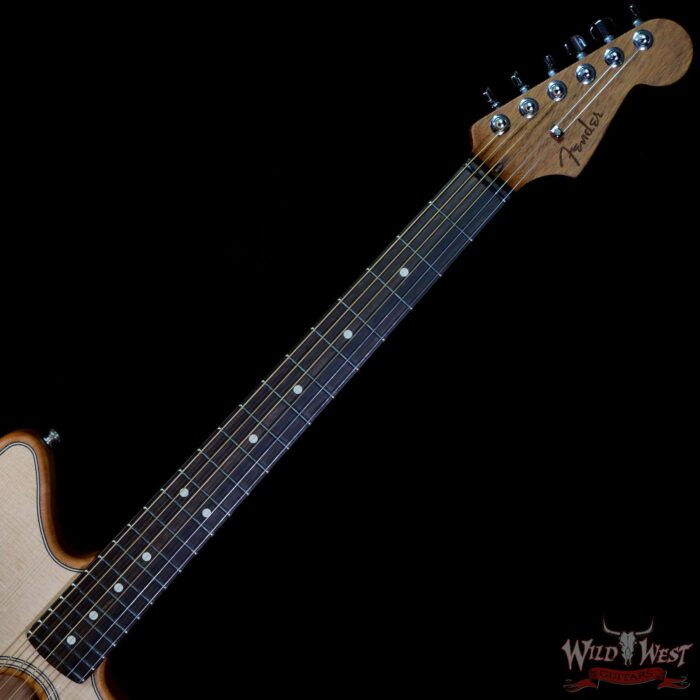 Fender American Acoustasonic Jazzmaster Ebony Fingerboard Natural - Image 4