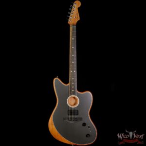 Fender American Acoustasonic Jazzmaster Ebony Fingerboard Tungsten - Image 3