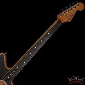 Fender American Acoustasonic Jazzmaster Ebony Fingerboard Tungsten - Image 4