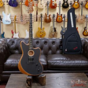 Fender American Acoustasonic Jazzmaster Ebony Fingerboard Tungsten - Image 6