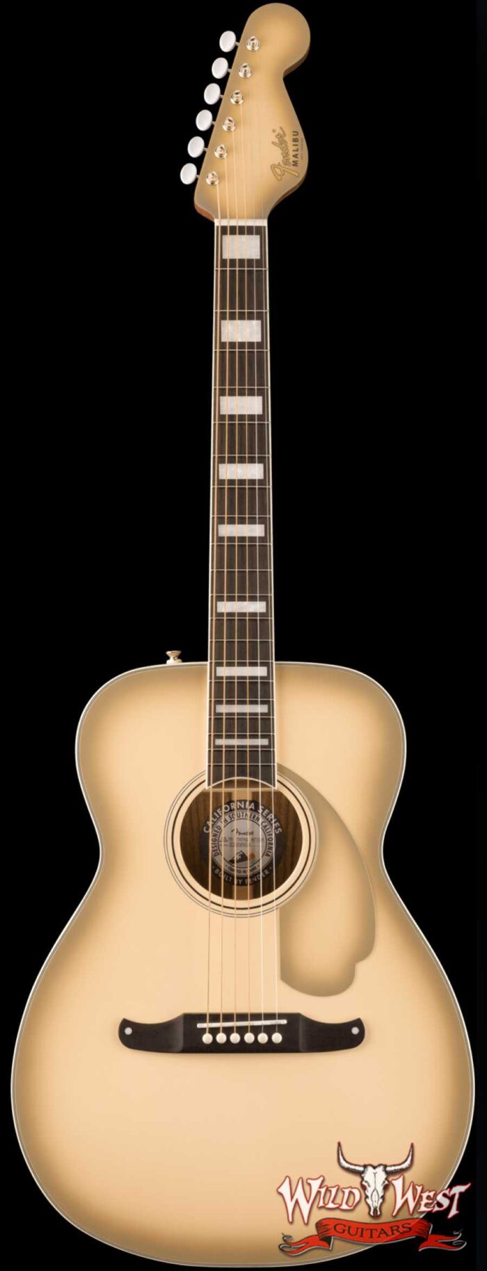 Fender Limited Edition California Vintage Malibu Antigua Finish Electric Acoustic with Hardshell Case - Image 1