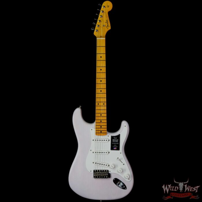 Fender American Original ‘50s Stratocaster Maple Fingerboard White Blonde - Image 3