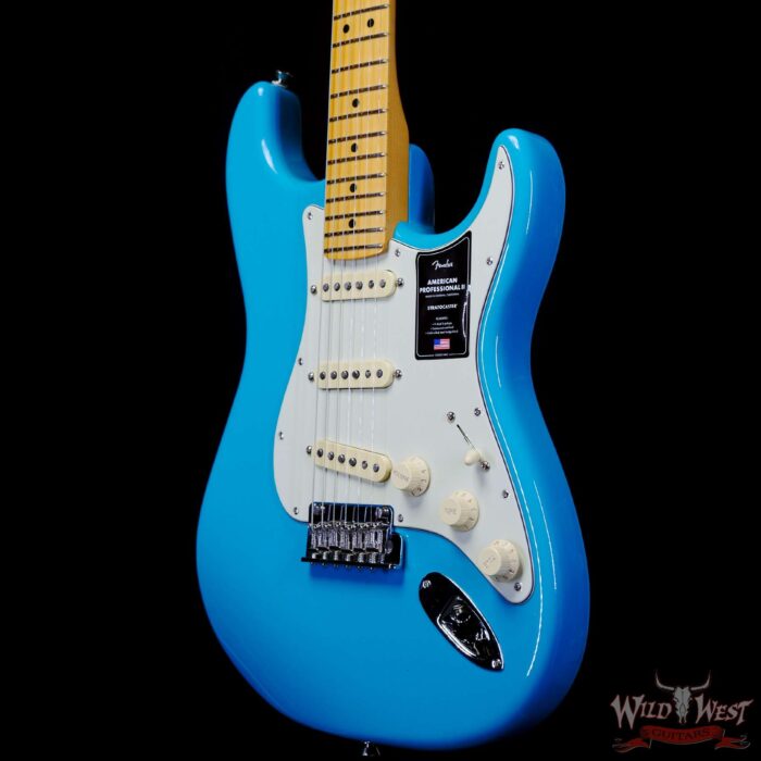 Fender American Professional II Stratocaster Maple Fingerboard Miami Blue (Blemished) - Image 2