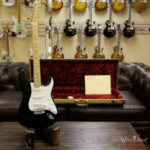Fender USA American Vintage `56 1956 Stratocaster Maple Neck & Fretboard Black - Image 7
