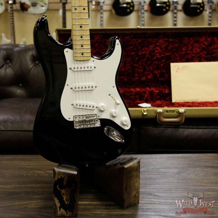 Fender USA American Vintage `56 1956 Stratocaster Maple Neck & Fretboard Black - Image 8