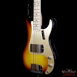 Fender USA American Vintage `58 Precision Bass P Bass Maple Fretboard 3 Tone Sunburst - Image 2