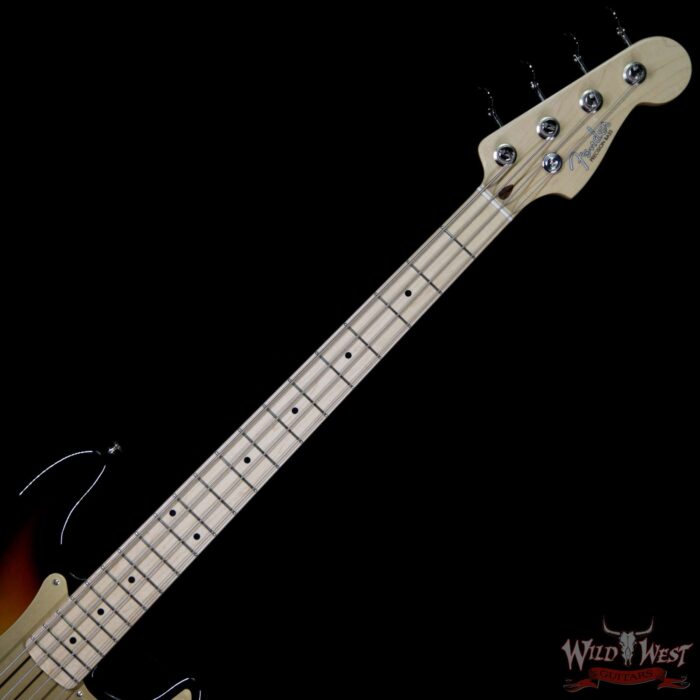 Fender USA American Vintage `58 Precision Bass P Bass Maple Fretboard 3 Tone Sunburst - Image 6