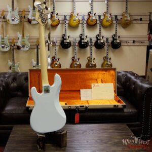 Fender USA American Vintage `63 Precision Bass P Bass Rosewood Fretboard Sonic Blue - Image 11