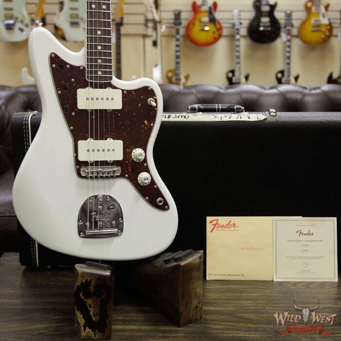 Fender USA American Vinatge `65 Jazzmaster Rosewood Fretboard Olympic White - Image 10