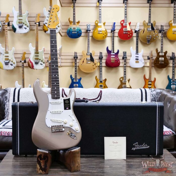 Fender American Vintage II 1965 Stratocaster Rosewood Fingerboard Gloss Nitro Shoreline Gold 7.65 LBS - Image 6
