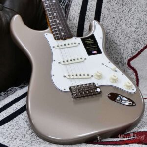 Fender American Vintage II 1965 Stratocaster Rosewood Fingerboard Gloss Nitro Shoreline Gold 7.65 LBS - Image 8