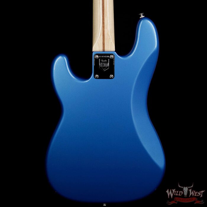 2014 Fender American Design Experience Precision Bass Maple Neck Block Inlay Lake Placid Blue - Image 4