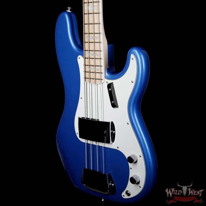 2014 Fender American Design Experience Precision Bass Maple Neck Block Inlay Lake Placid Blue - Image 2