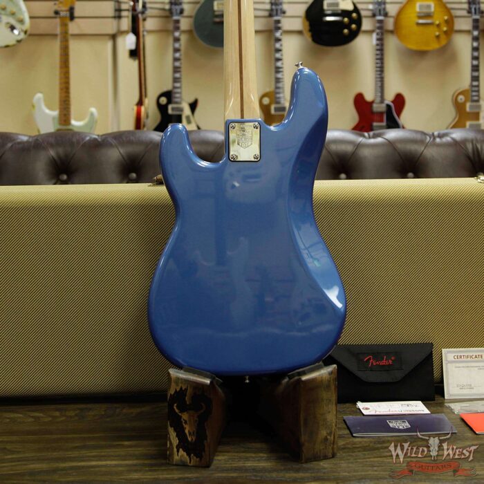 2014 Fender American Design Experience Precision Bass Maple Neck Block Inlay Lake Placid Blue - Image 15