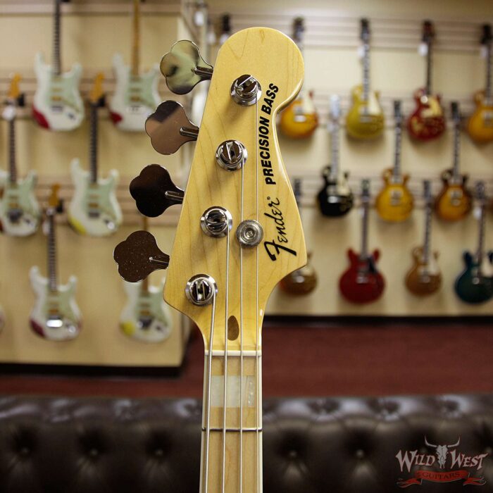 2014 Fender American Design Experience Precision Bass Maple Neck Block Inlay Lake Placid Blue - Image 10