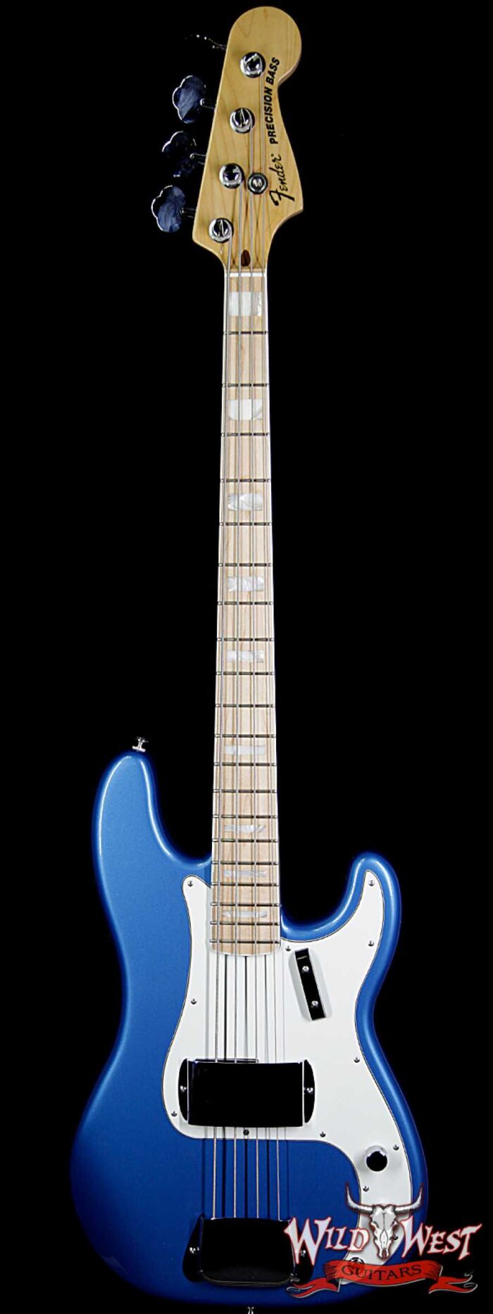 2014 Fender American Design Experience Precision Bass Maple Neck Block Inlay Lake Placid Blue - Image 1