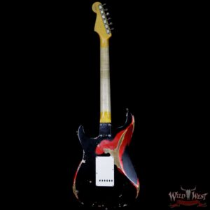 Fender Custom Shop Black Lightning 2.0 Stratocaster Heavy Relic HSS 22 Frets Rosewood Board Candy Apple Red - Image 6