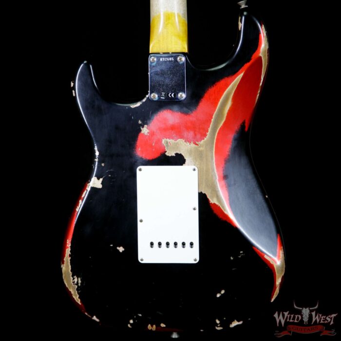 Fender Custom Shop Black Lightning 2.0 Stratocaster Heavy Relic HSS 22 Frets Rosewood Board Candy Apple Red - Image 7