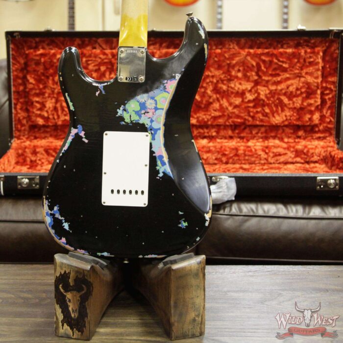 Fender Custom Shop Black Lightning 2.0 Stratocaster Heavy Relic HSS Maple Neck 22 Frets Blue Flower - Image 13
