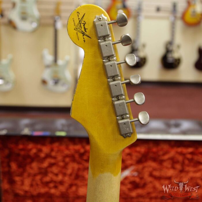 Fender Custom Shop Black Lightning 2.0 Stratocaster Heavy Relic HSS Maple Neck 22 Frets Blue Flower - Image 10