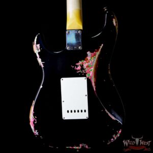 Fender Custom Shop Black Lightning 2.0 Stratocaster Heavy Relic HSS 22 Frets Maple Neck Pink Paisley - Image 4