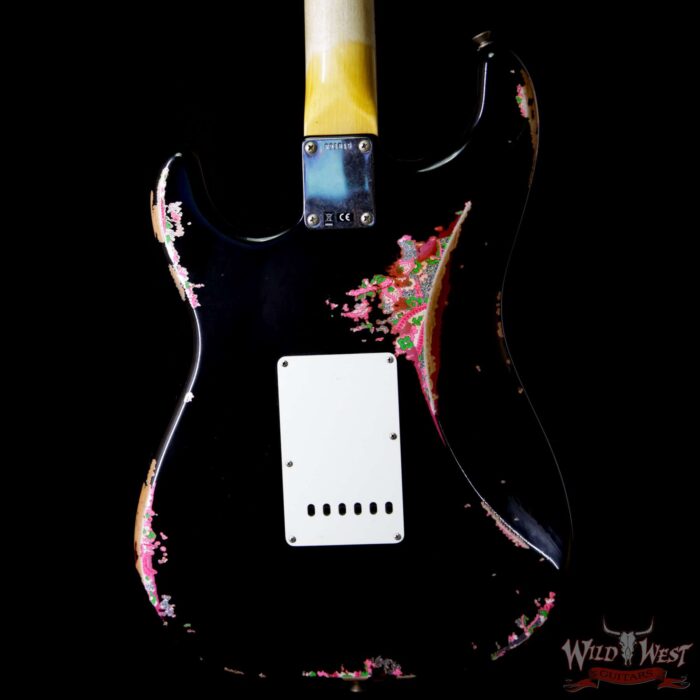 Fender Custom Shop Black Lightning 2.0 Stratocaster Heavy Relic HSS 22 Frets Maple Neck Pink Paisley - Image 4