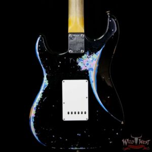 Fender Custom Shop Black Lightning 2.0 Stratocaster Heavy Relic HSS 21 Frets Rosewood Board Blue Flower - Image 7