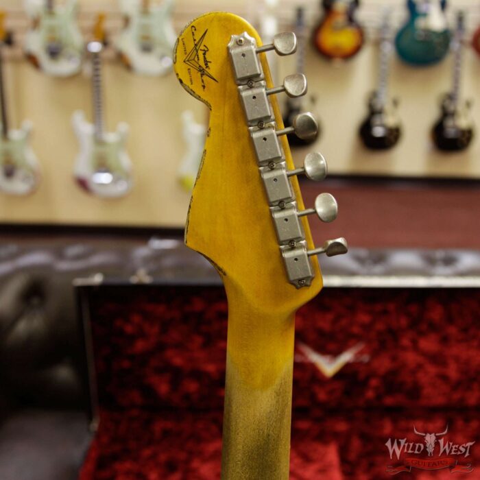 Fender Custom Shop Black Lightning 2.0 Stratocaster Heavy Relic HSS 21 Frets Rosewood Board Blue Flower - Image 14