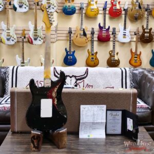 Fender Custom Shop Wild West Black Lightning Stratocaster HSS Floyd Rose 22 Frets Rosewood Fingerboard Heavy Relic Candy Apple Red 8.00 LBS - Image 13